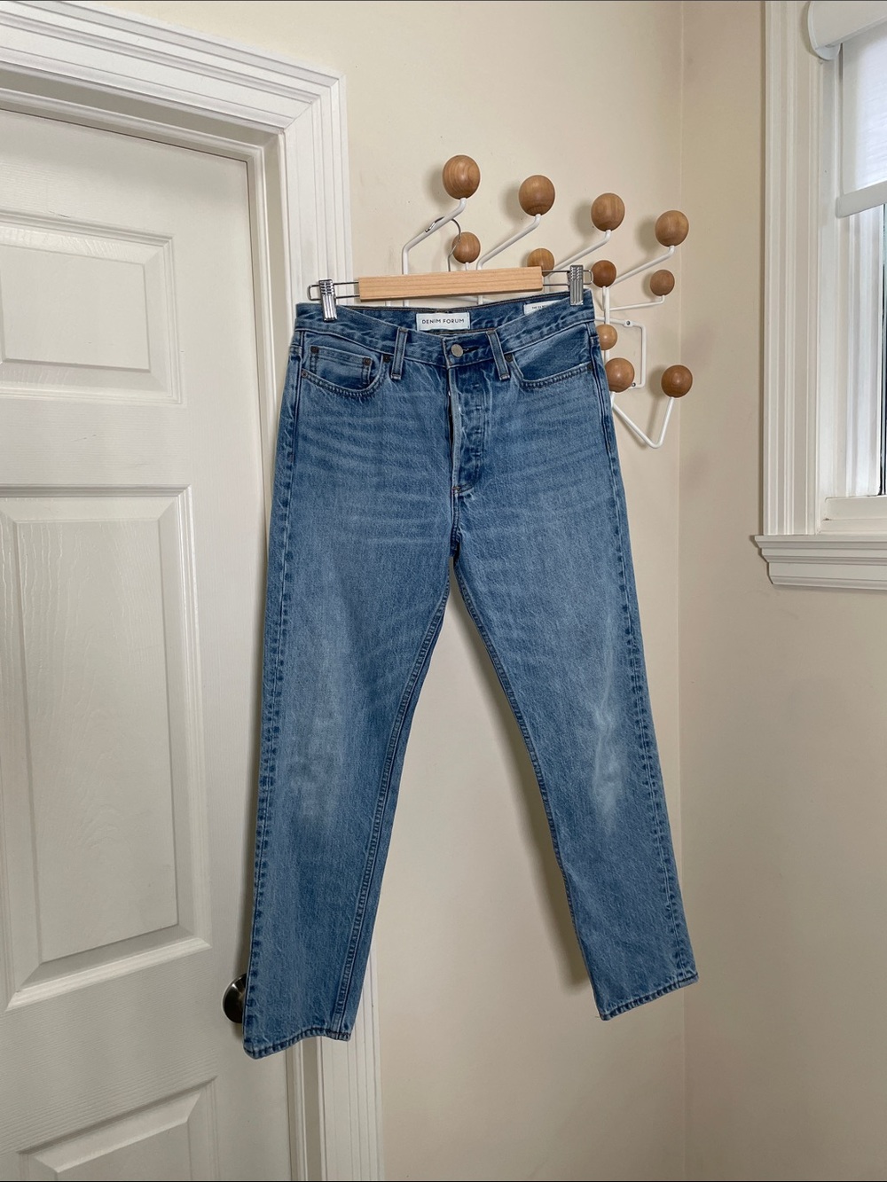 Aritzia - Denim Forum - The Ex Boyfriend High Rise Denim Jeans - Blue - 27